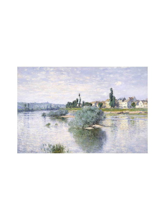 Claude Monet's The Seine At Lavacourt (1880) Πίνακας σε Καμβά 80x50cm