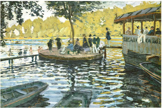La Grenouillère 1869 Картина Платнен 120x80см