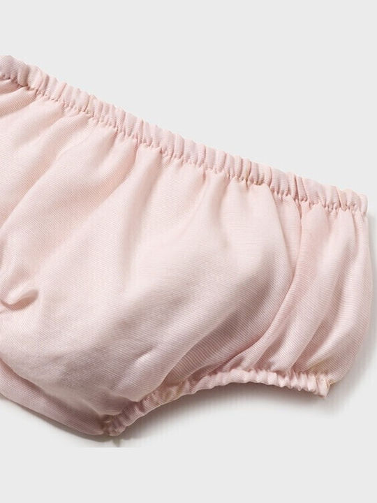 Mädchenkleid Kurzärmelig Set aus 2 Mit Slip Rosa