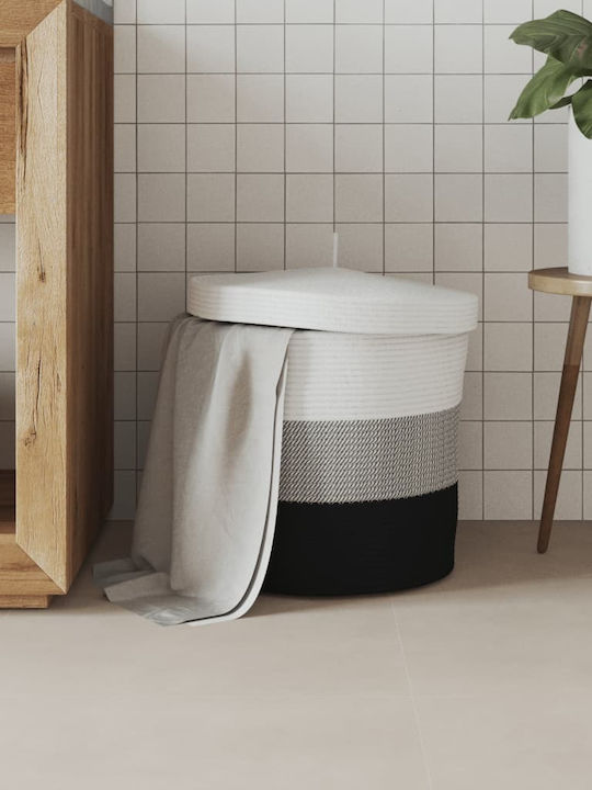 vidaXL Storage Basket Fabric with Lid Multicolour 40x40x35cm 1pcs
