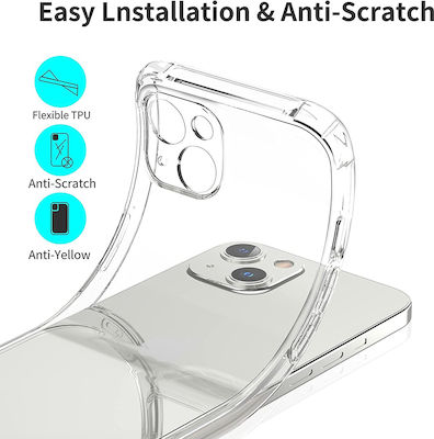 Techsuit Shockproof Clear Back Cover Σιλικόνης Διάφανο (iPhone 14)