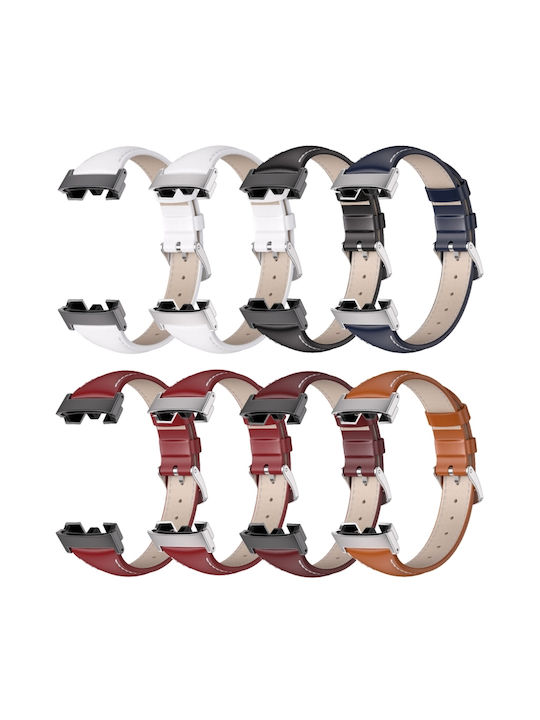 Mijobs Strap Leather Burgundy (Redmi Watch 3)
