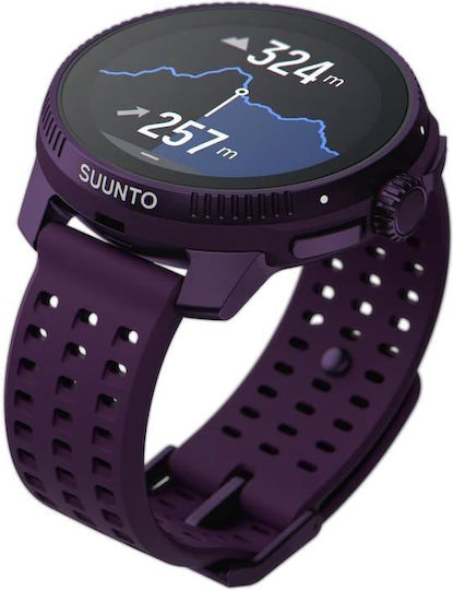 Suunto Race Titanium 49mm Waterproof Smartwatch with SIM and Heart Rate Monitor (Amethyst)