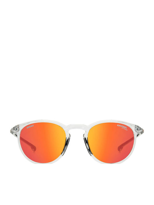 Carrera Men's Sunglasses with Transparent Horn-Rimmed Frame and Grey Lens 035/S 900