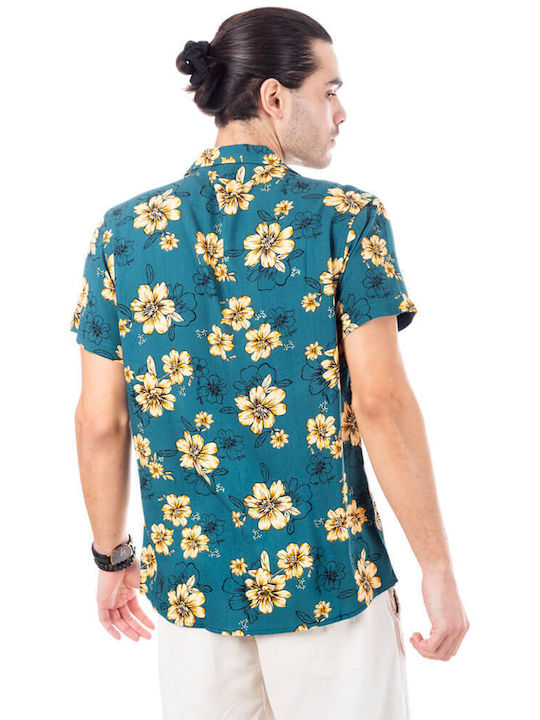 Camp Costa Men's Shirt Short Sleeve Floral Multicolour