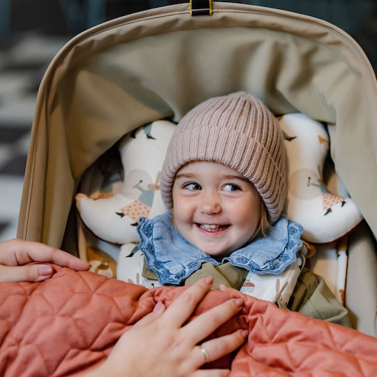 La Millou Pillow Stroller Pink Angel's Wings Organic Jersey
