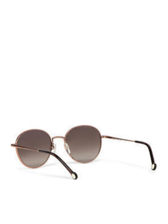 Tommy Hilfiger Unisex Sunglasses with Rose Gold Metal Frame and Brown Gradient Lens