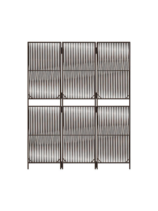 vidaXL Decorative Room Divider made of Rattan with 3 Panels 147x180cm
