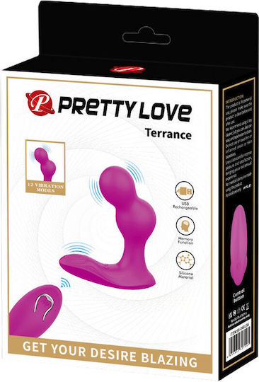 Pretty Love Terrance Πρωκτικός Δονητής με Δυνατότητα Ασύρματης Λειτουργίας Μωβ
