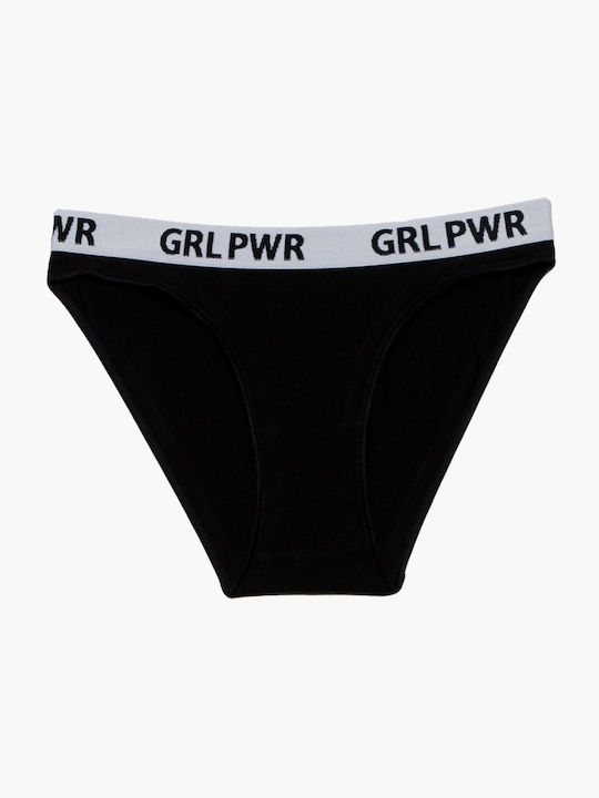 Minerva Kids Brief Black 1pcs