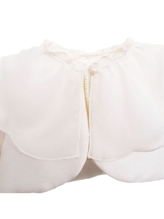 Nst Nastasia Princess Marieallure Ecru Strickjacke Für Taufkleidung Für Mädchen
