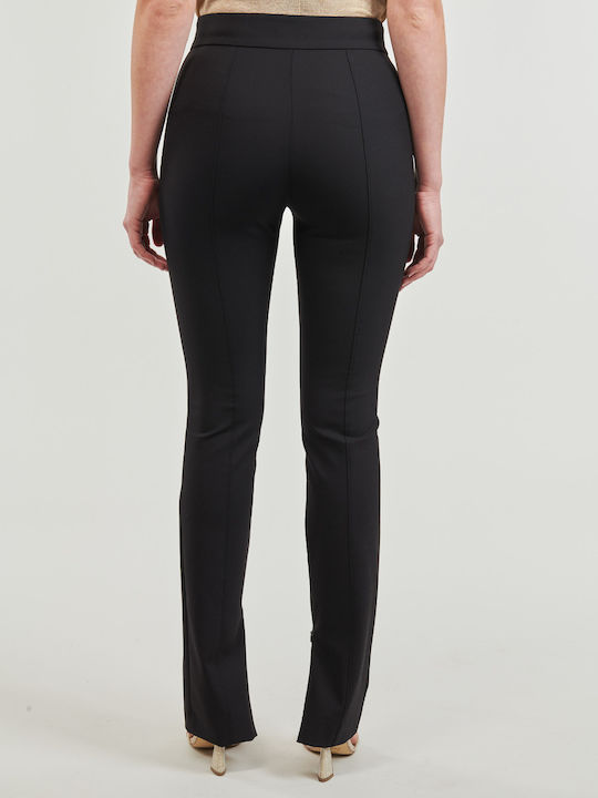 Damen Stoff Hose Schwarz