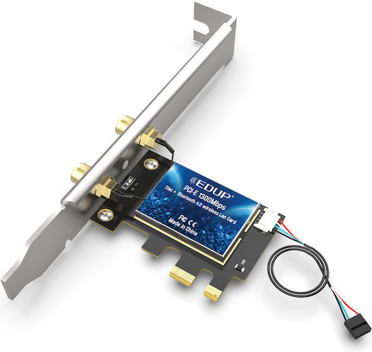 EDUP Ασύρματη Κάρτα Δικτύου (1300Mbps) PCI-e