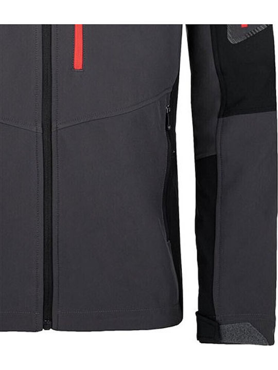 Geci Bărbați Softshell Waterproof și cu Protecție Împotriva Vântului Gri