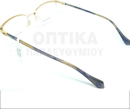 Ana Hickmann Дамски Металик Рамки За Очилa Златист AH1445 09A