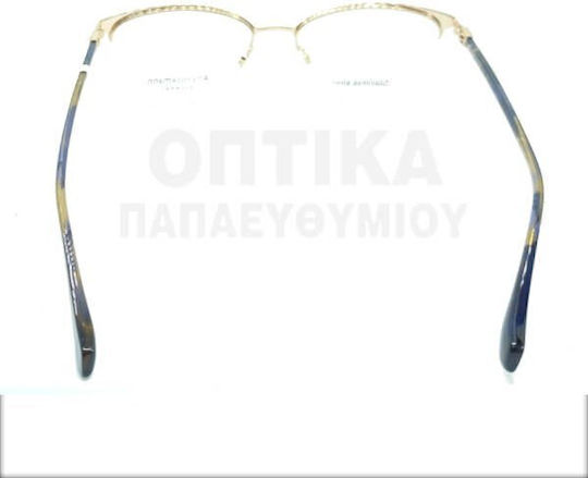 Ana Hickmann Дамски Металик Рамки За Очилa Златист AH1445 09A