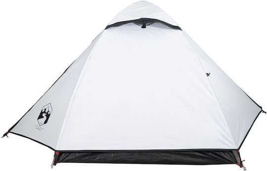 vidaXL Καλοκαιρινή Σκηνή Camping Igloo Λευκή με Διπλό Πανί για 2 Άτομα 224x248x113εκ.