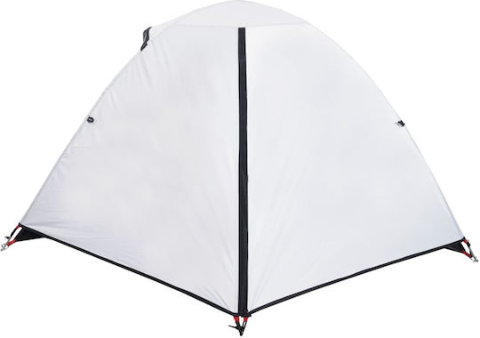 vidaXL Καλοκαιρινή Σκηνή Camping Igloo Λευκή με Διπλό Πανί για 2 Άτομα 224x248x113εκ.