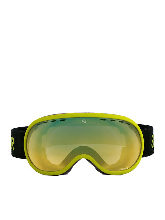 Sinner Vorlage S Ski- & Snowboardbrille Erwachsene Gelb mit Linse Getönt in Orange Farbe