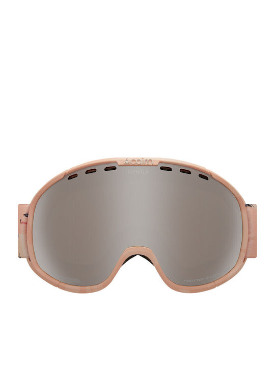 Cairn Omega SPX3000 Masca de schi și snowboard Pentru adulți Roz cu Lentilă Cu oglindă în culoarea Gri