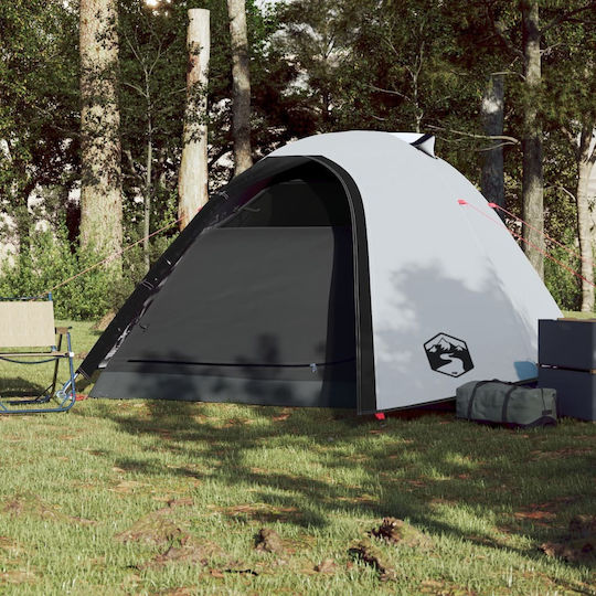 vidaXL Sommer Campingzelt Iglu Weiß mit Doppeltuch für 4 Personen 267x272x140cm