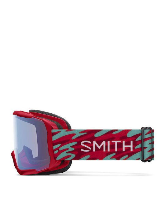 Smith Daredevil Masca de schi și snowboard Pentru adulți Roșu cu Lentilă în culoarea Roșu