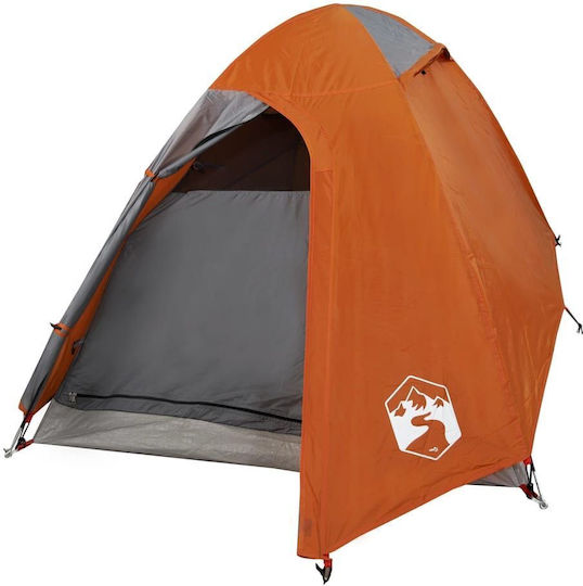 vidaXL Καλοκαιρινή Σκηνή Camping Κόκκινη με Διπλό Πανί για 2 Άτομα 254x135x112εκ.