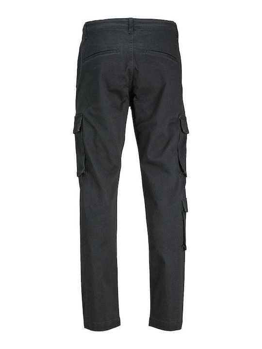Trousers Cargo Elastic in Loose Fit Black