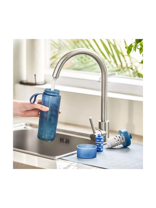 Philips Gozero Water Bottle Plastic with Filter 590ml Blue