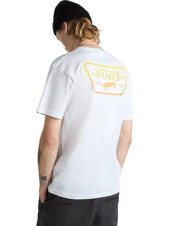 Vans Full Patch Back Ss T-shirt White / Copper