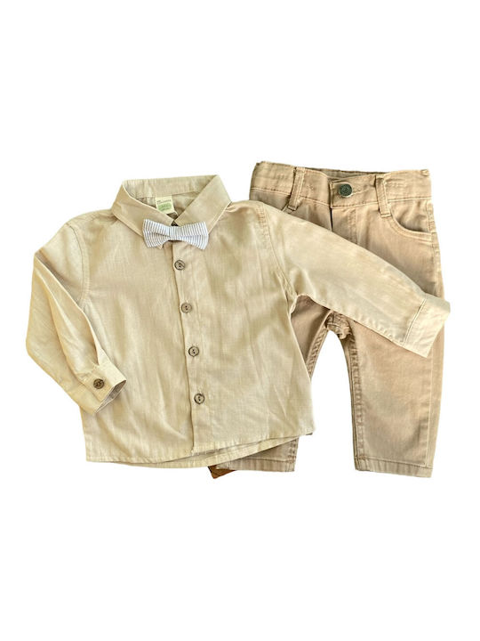 Angelbox Kids Set with Pants & Jacket Winter 3pcs Coffee