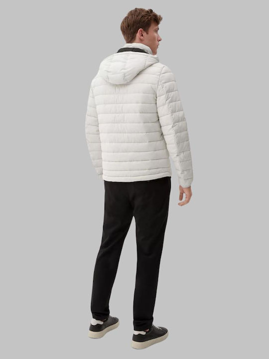 S.Oliver Men's Winter Puffer Jacket White