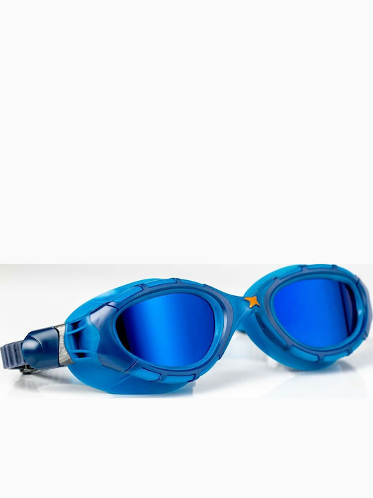 Zoggs Flex Titanium Γυαλιά Κολύμβησης Ενηλίκων Blue/Mirrored Blue