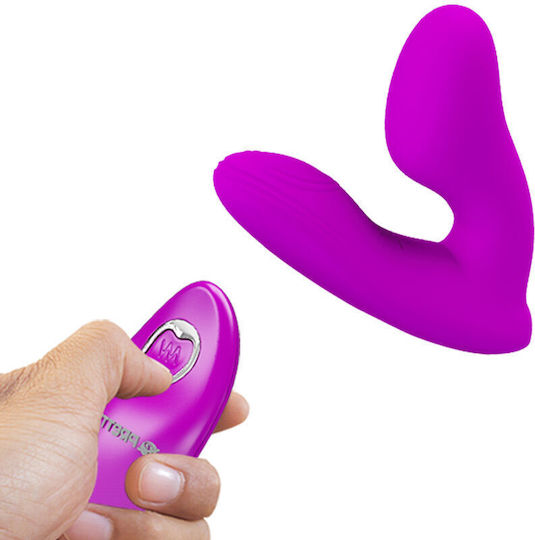 Pretty Love Melvin Vibrator Massage with Remote Control 8cm Purple