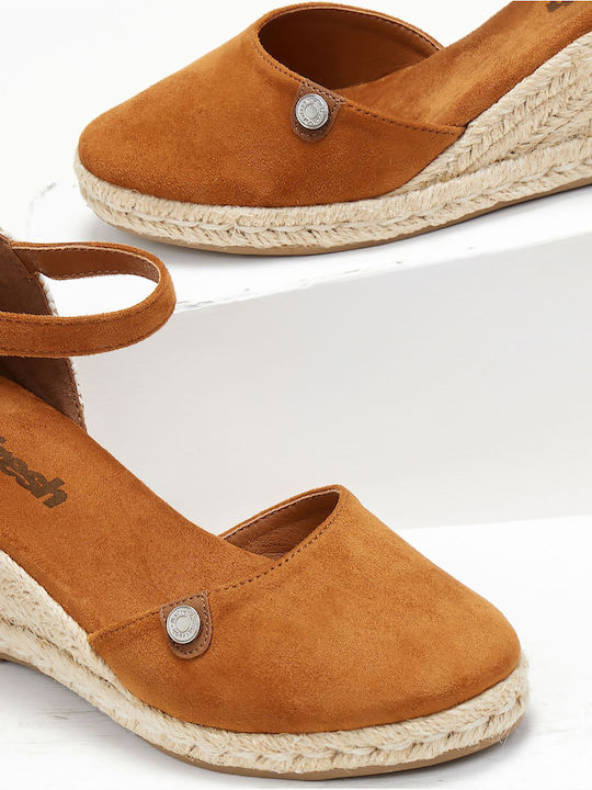 Damenplattformen im Espadrilles-Stil Braun