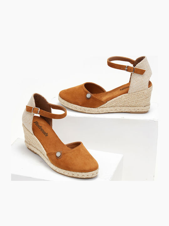 Damenplattformen im Espadrilles-Stil Braun