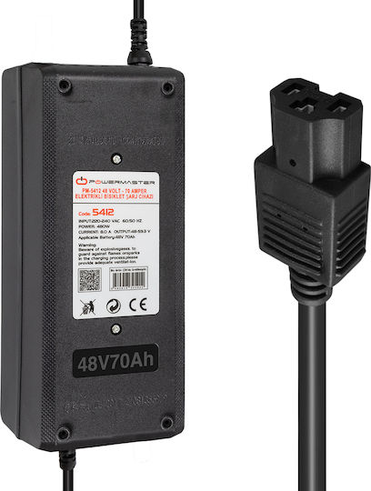 Powermaster Bicycle Battery Charger Black