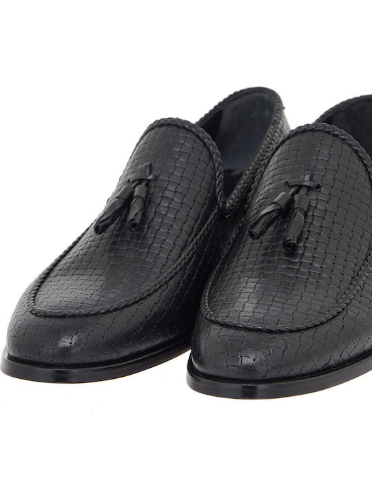 Men's Leather Loafers Black