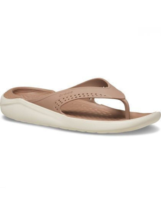 Crocs Literide Women's Flip Flops Brown