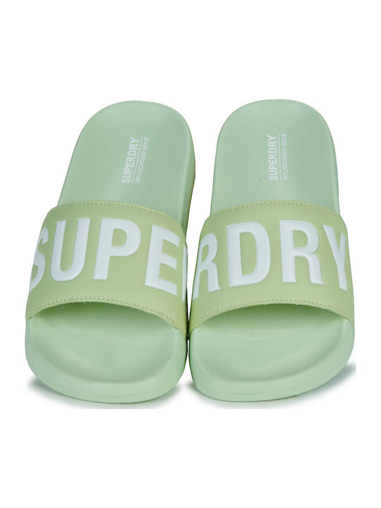 Women's Slides Green