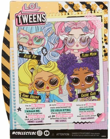MGA Entertainment Tweens - Fashion Doll Hana Groove Doll for 3+ years+ Years 16.5cm