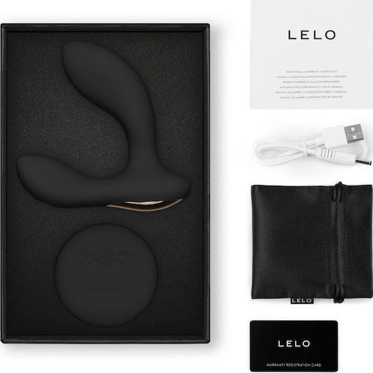 Lelo Hugo 2 Δονητής Μασάζ με Απομακρυσμένο Έλεγχο Μαύρος