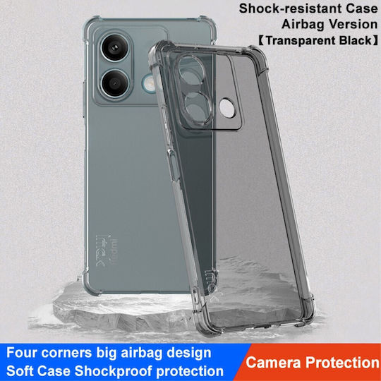 Imak Airbag Series Verstärkte Ecken Umschlag Rückseite Silikon Schwarz (Redmi Note 13 5G -> Redmi Note 13 5G)