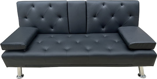 Rest Canapea Cu Două Locuri Pat Negru 168x88x79cm