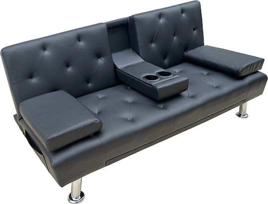 Rest Canapea Cu Două Locuri Pat Negru 168x88x79cm