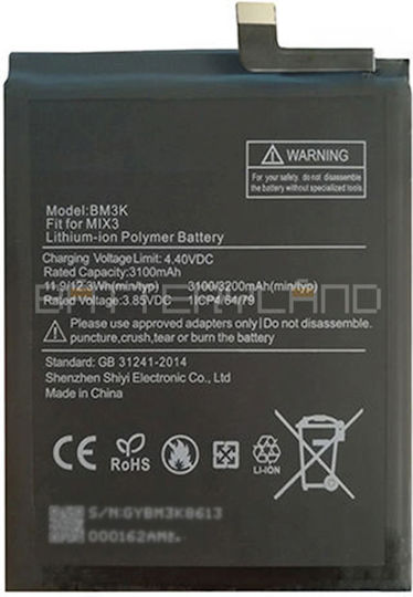 Bm3k Συμβατή Μπαταρία Αντικατάστασης 3100mAh για Xiaomi Mi Mix 3