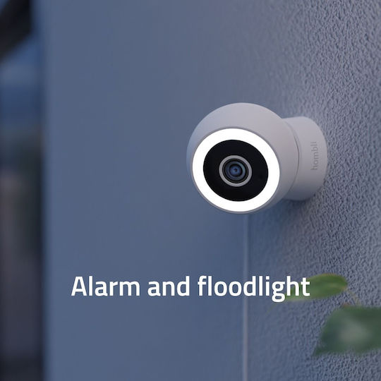 Hombli Compact Cam 2K IP Камера за наблюдение Wi-Fi Full HD+ 4MP с Двупосочна Комуникация и Обектив 4мм