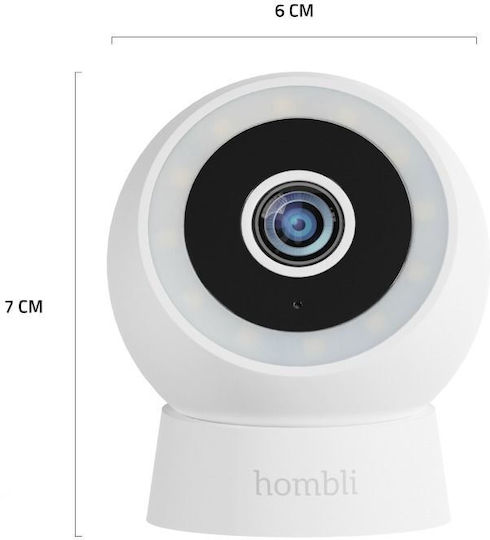 Hombli Compact Cam 2K IP Камера за наблюдение Wi-Fi Full HD+ 4MP с Двупосочна Комуникация и Обектив 4мм