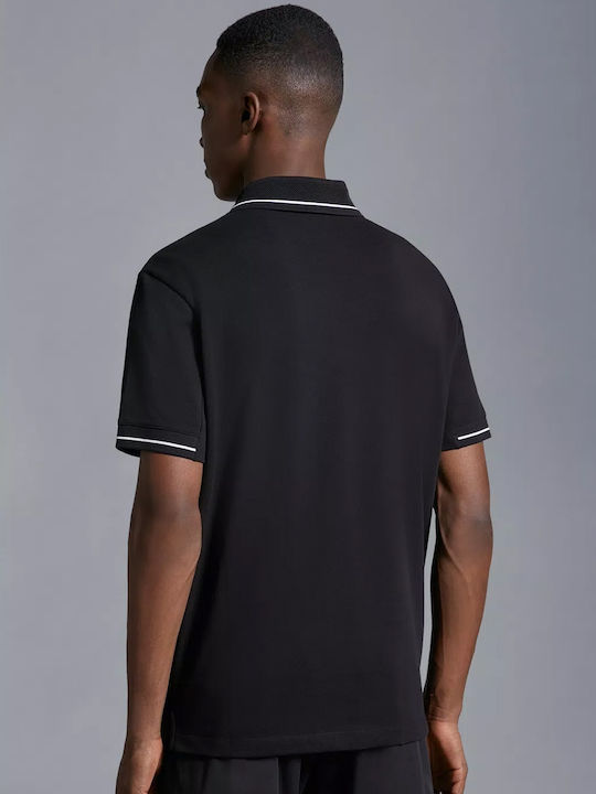 Moncler Men's Short Sleeve Blouse Polo BLACK