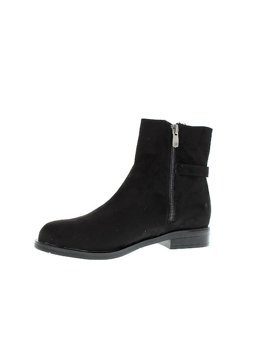 Emanuele Leather Women's Ankle Boots Black